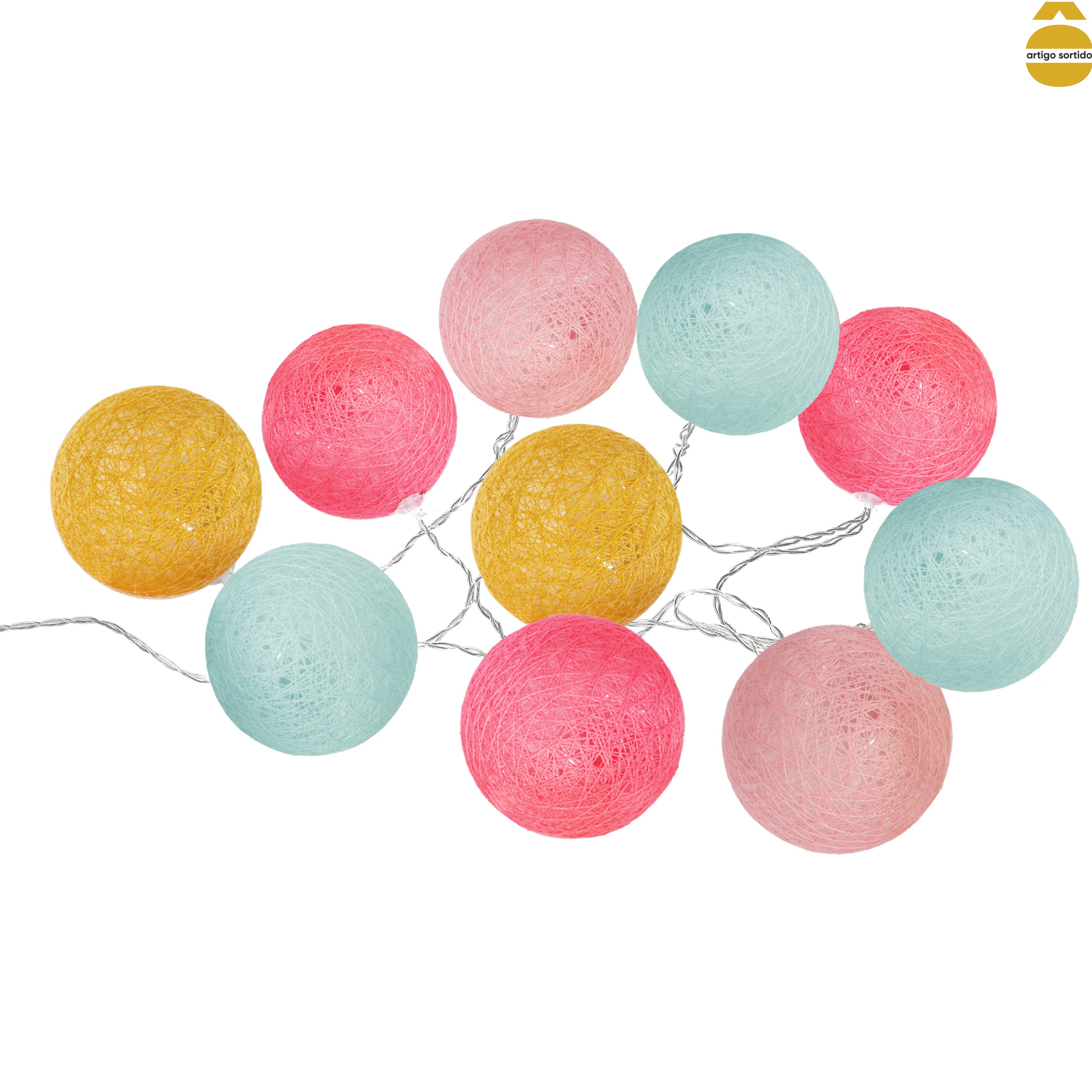 Conjunto de 10 Bolas LED Solar