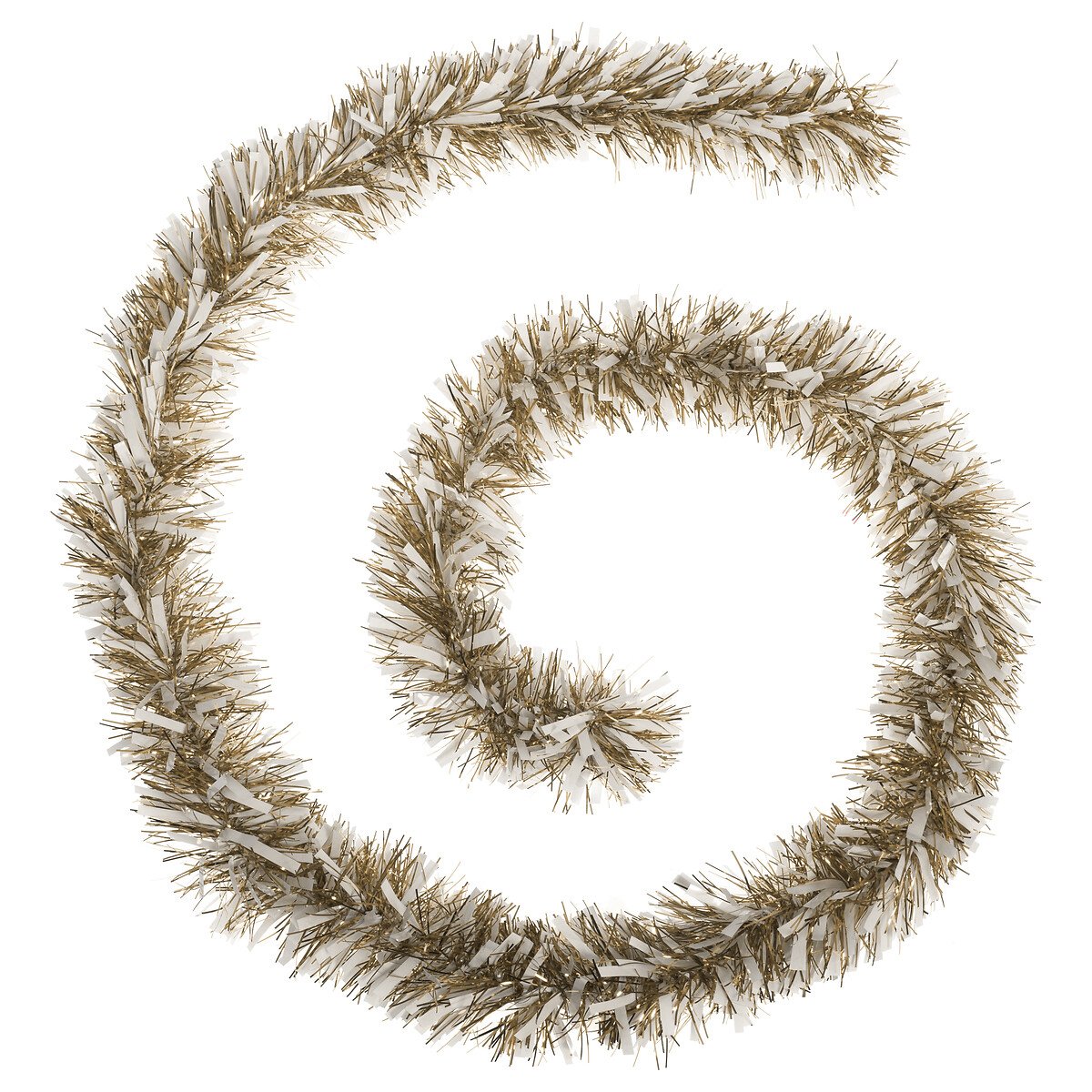 Grinalda dourada e branca 200cm