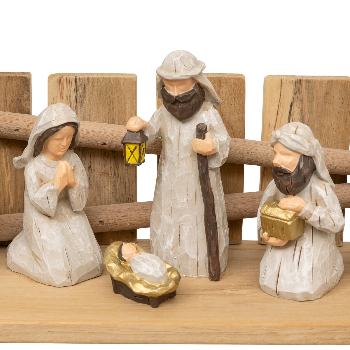 Pres&eacute;pio com 7 figuras