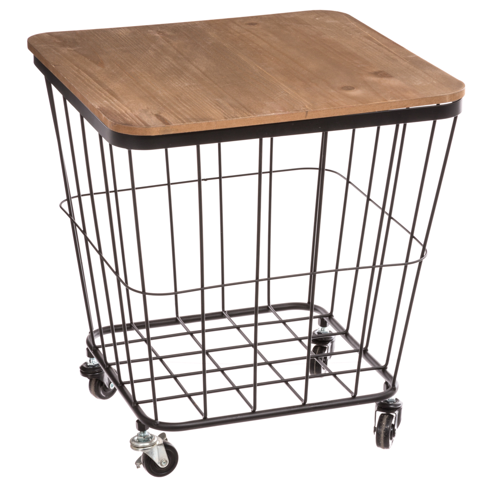 Mesa De Apoio Com Rodas Em Metal Jordi