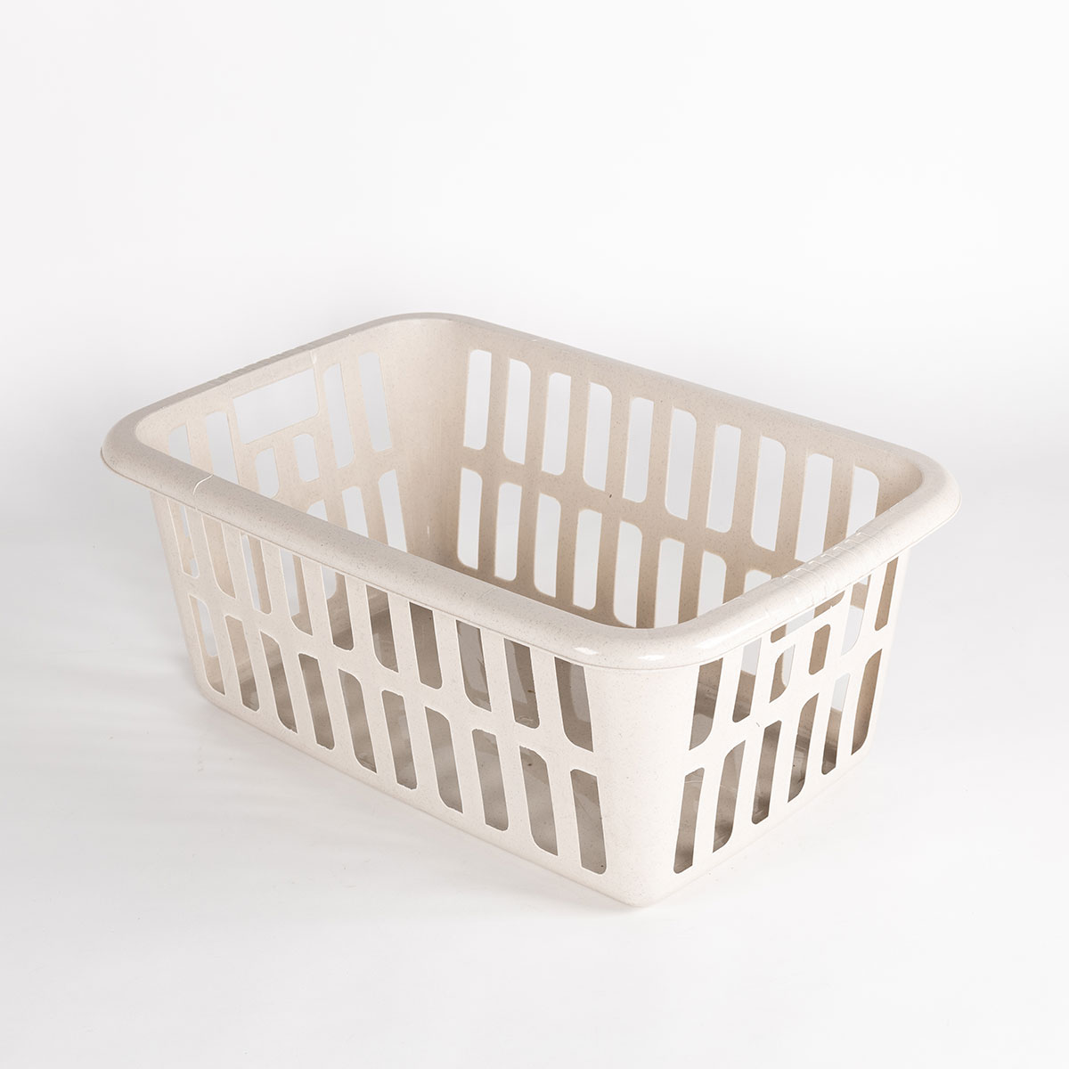 Cesto roupa alto creme 40L