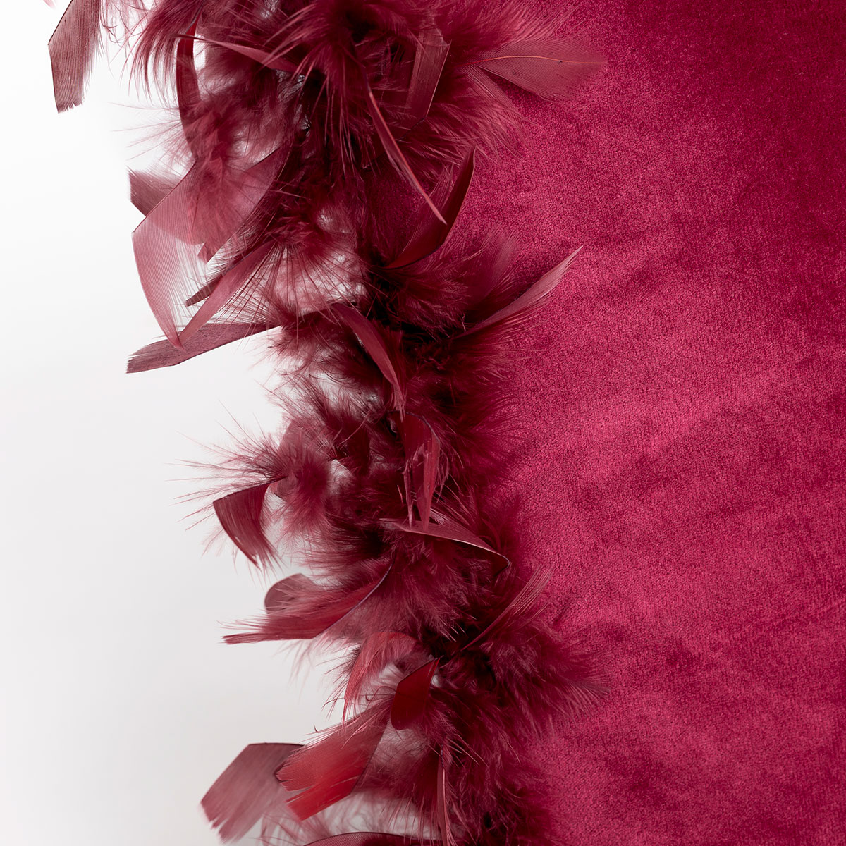 Almofada bordeaux em veludo 40x40cm