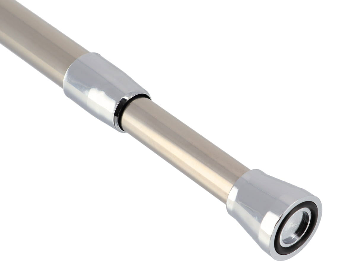 Var&atilde;o wc cromado em a&ccedil;o inoxid&aacute;vel 135-250cm