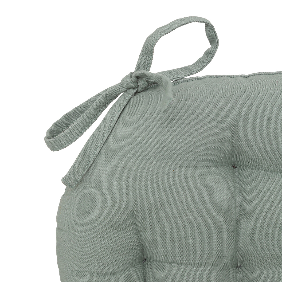 Coxim redondo verde em algod&atilde;o 38cm