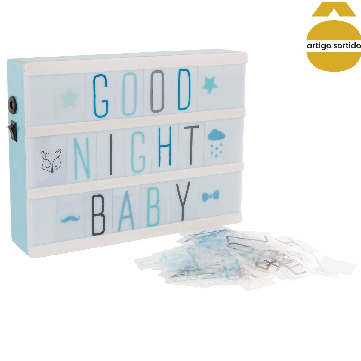 Moldura luminosa com mensagem