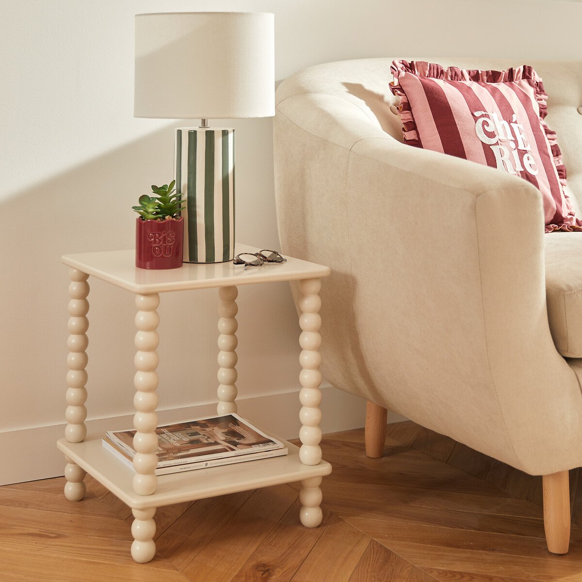 Candeeiro de mesa FRIDA verde em cer&acirc;mica 47cm