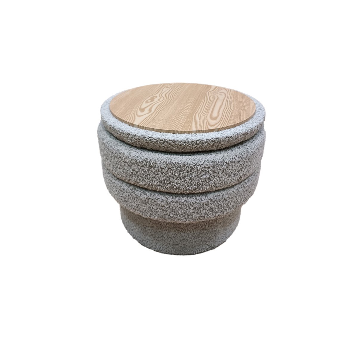 Pufe MARVAO em tecido bege