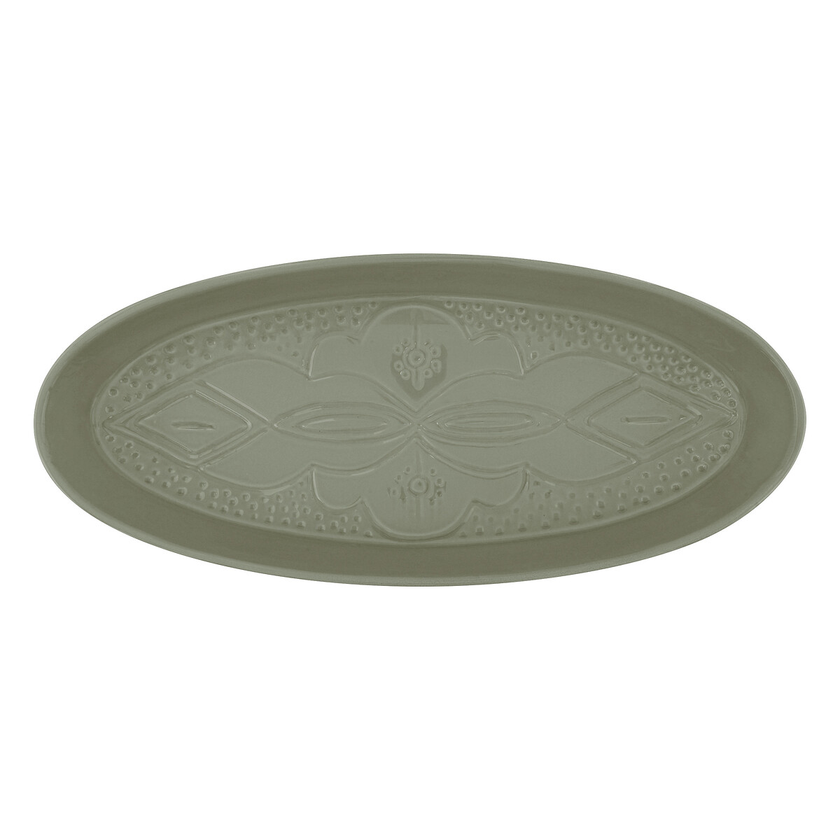 Travessa oval SIENNA 41x18cm em faian&ccedil;a
