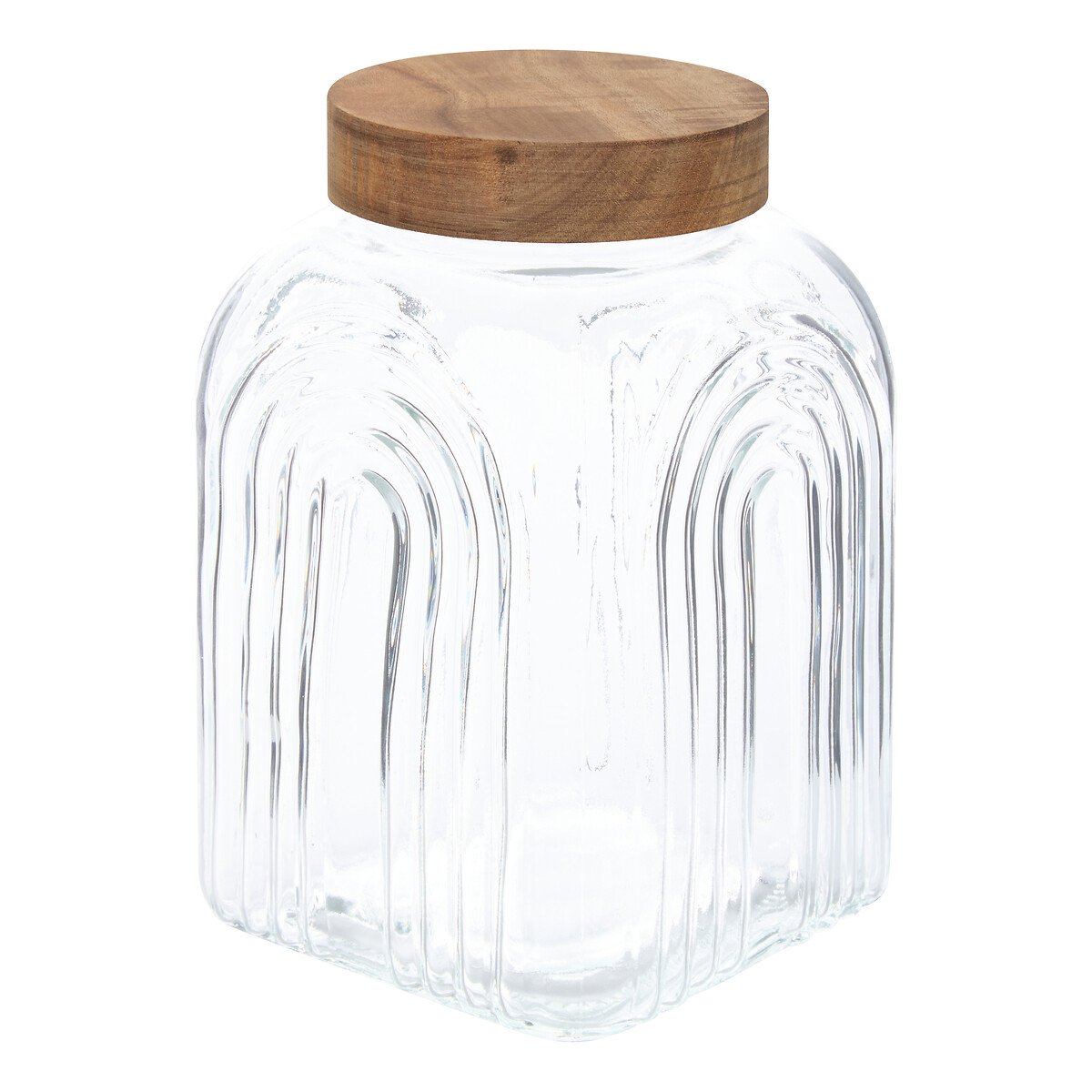 Frasco ARCHE com tampa madeira ac&aacute;cia 4L