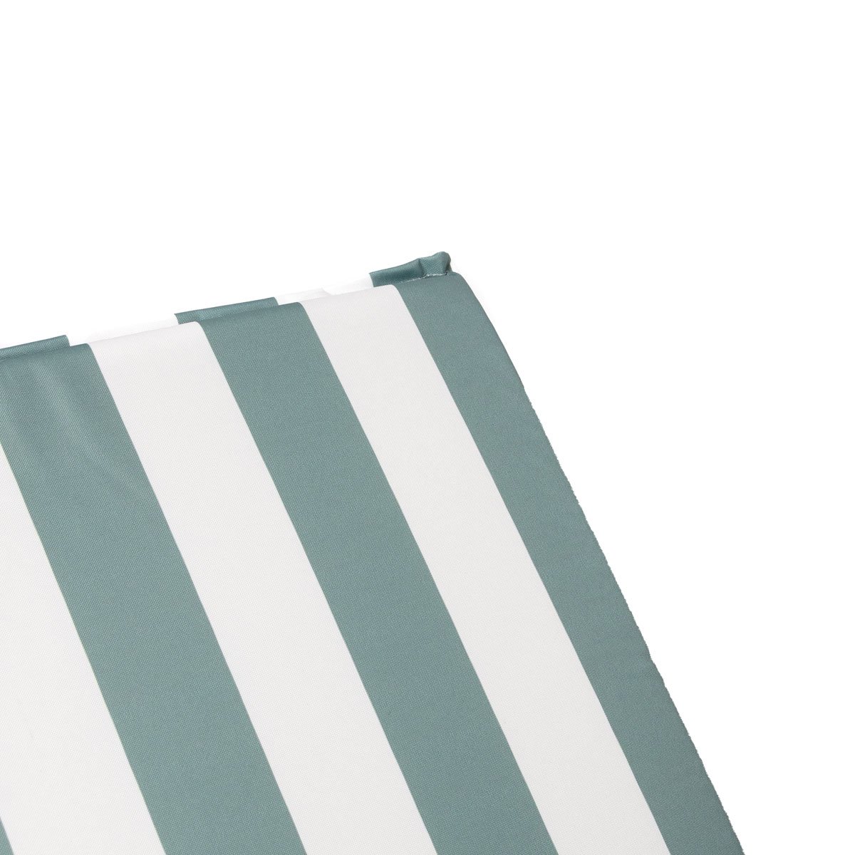 Coxim para espregui&ccedil;adeira riscas branco e verde