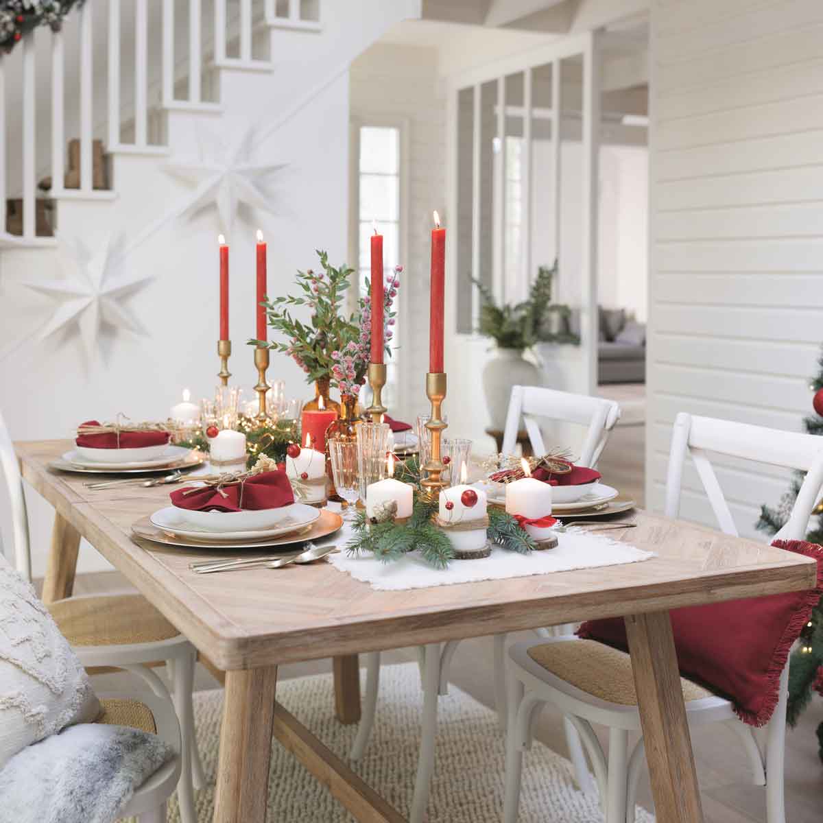 Mesa de jantar extensiv&eacute;l AERIS bege 180cm