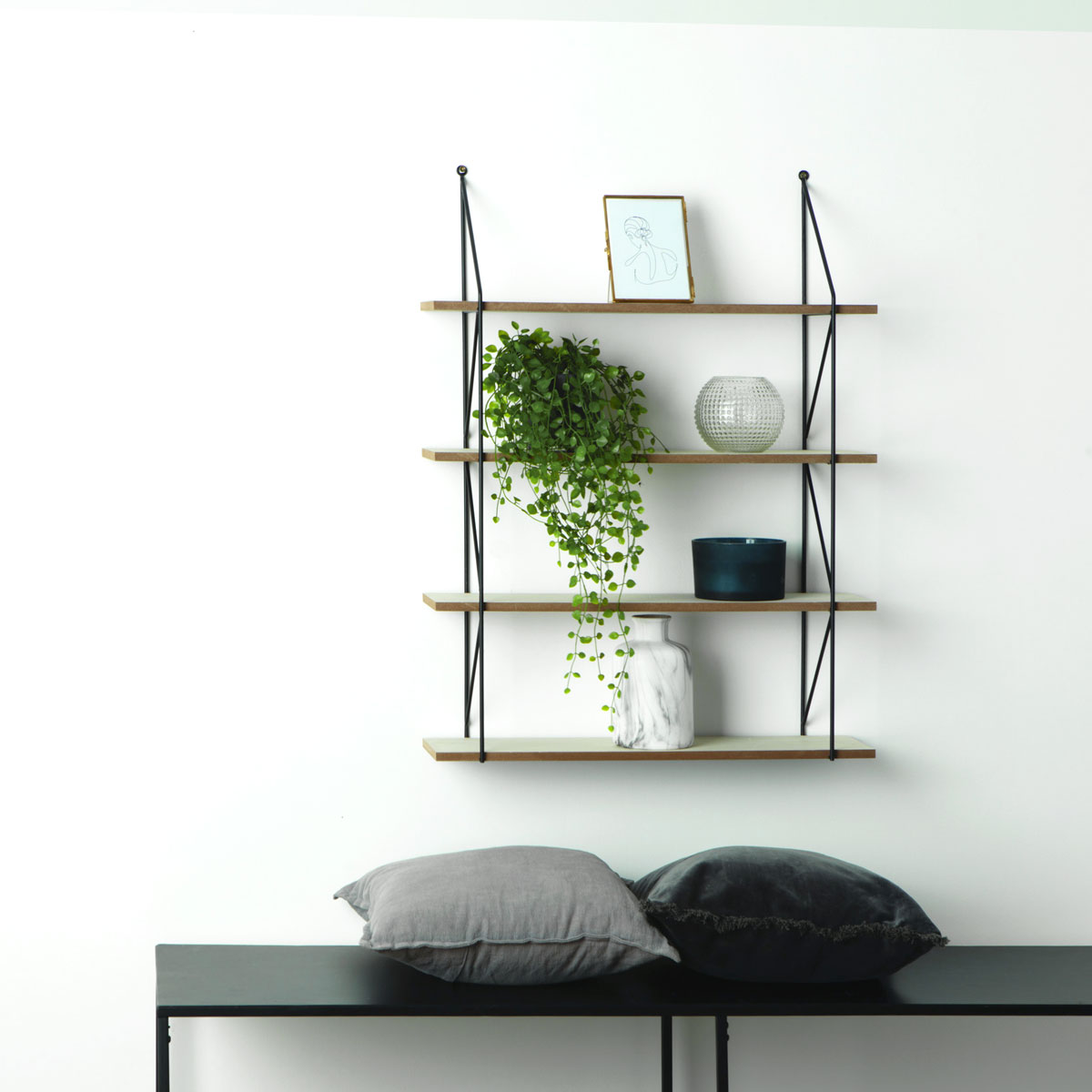 Estante de parede IRIS bege