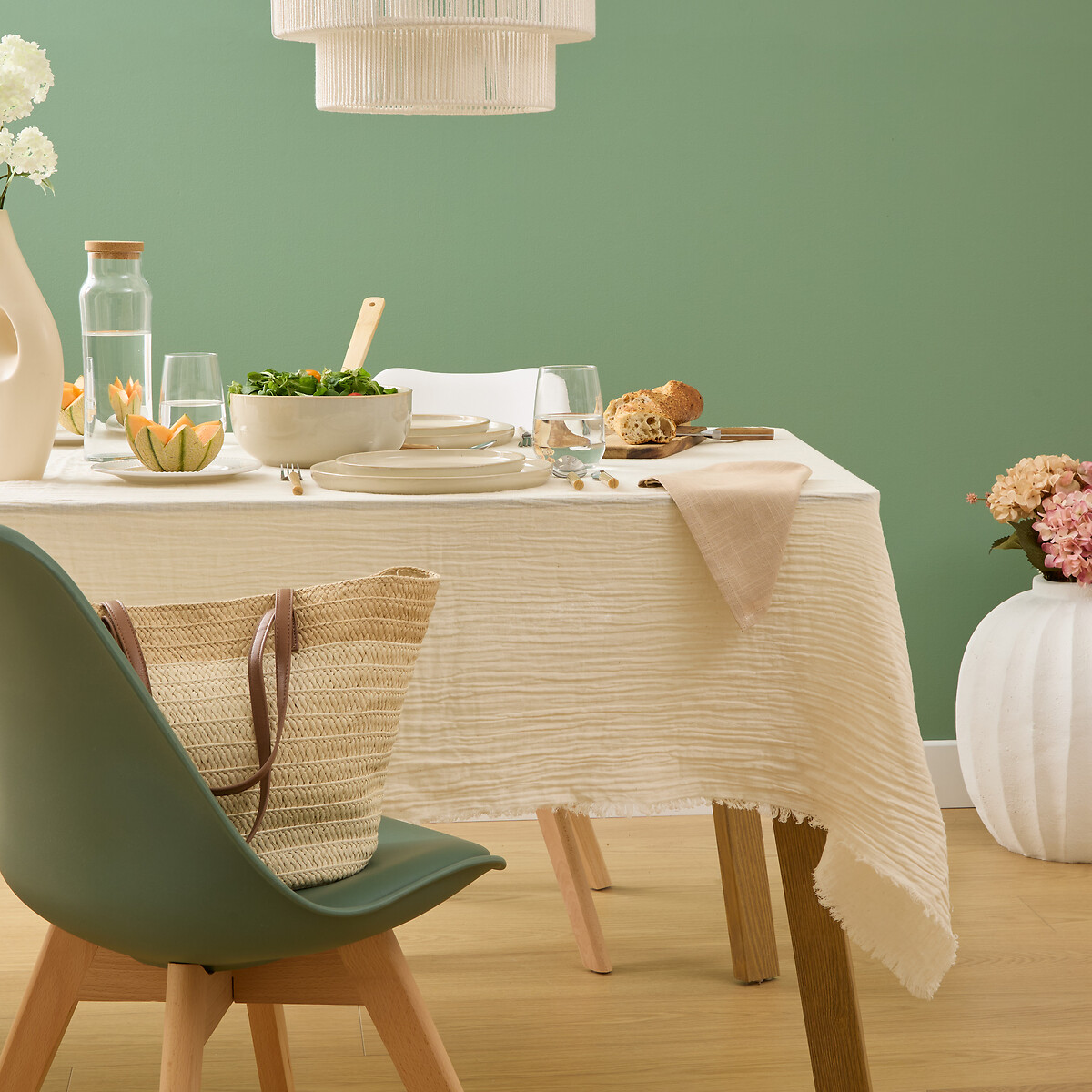 Toalha de mesa VELA branca 150x250cm