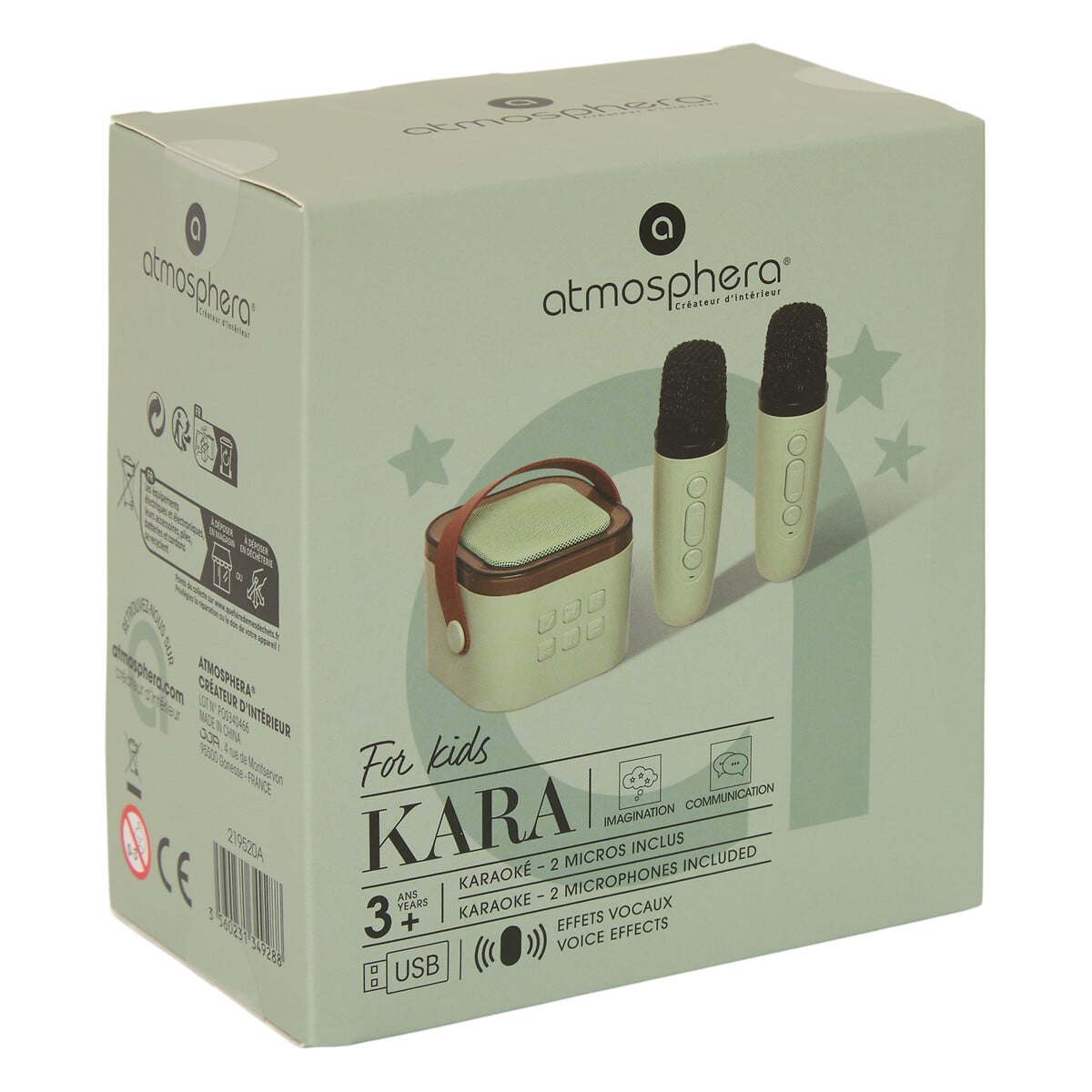 Kit karaoke com 2 micros