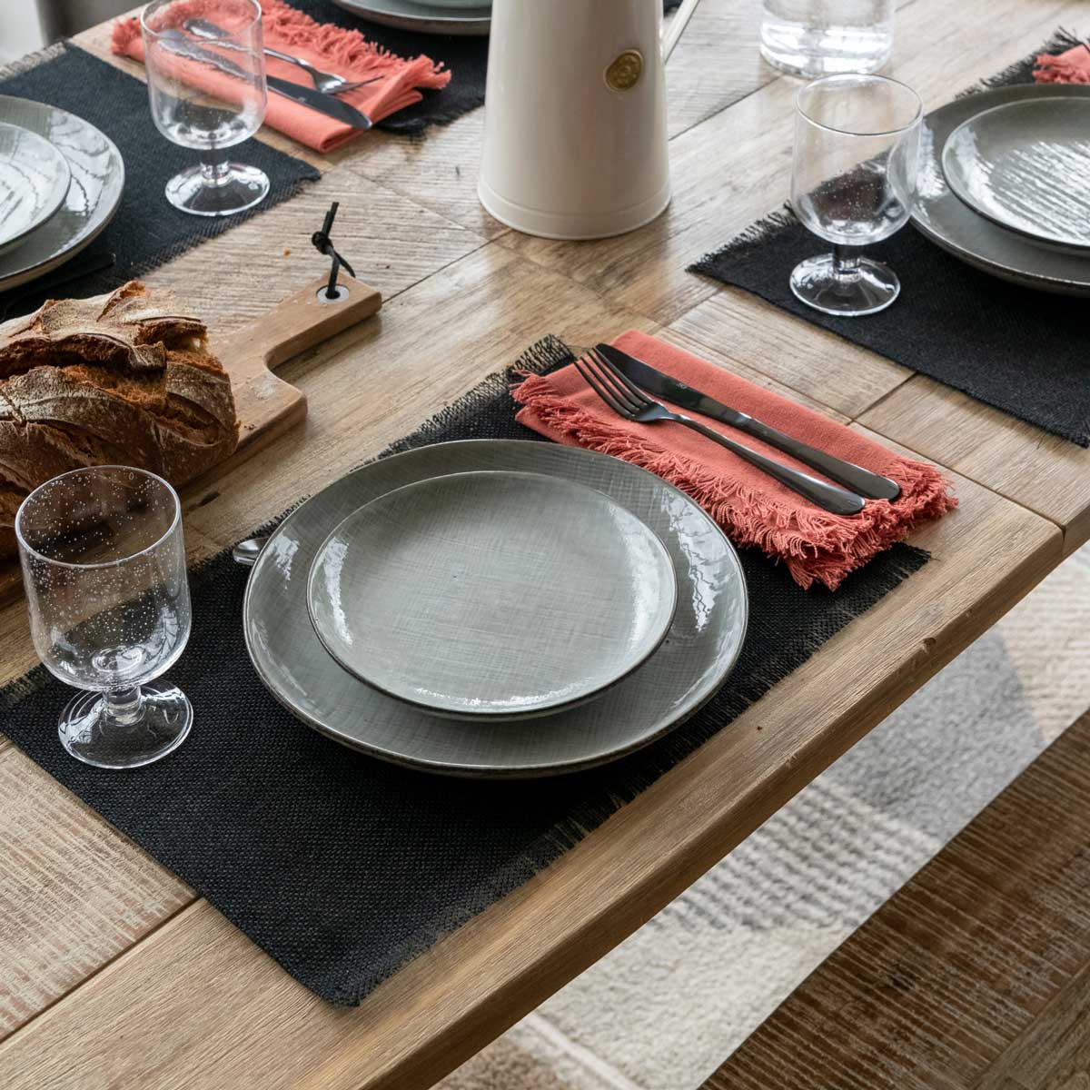 Prato raso SARAH cinza 27cm