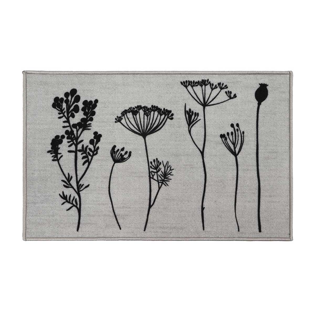 Tapete HERBIER cinza 50x80cm