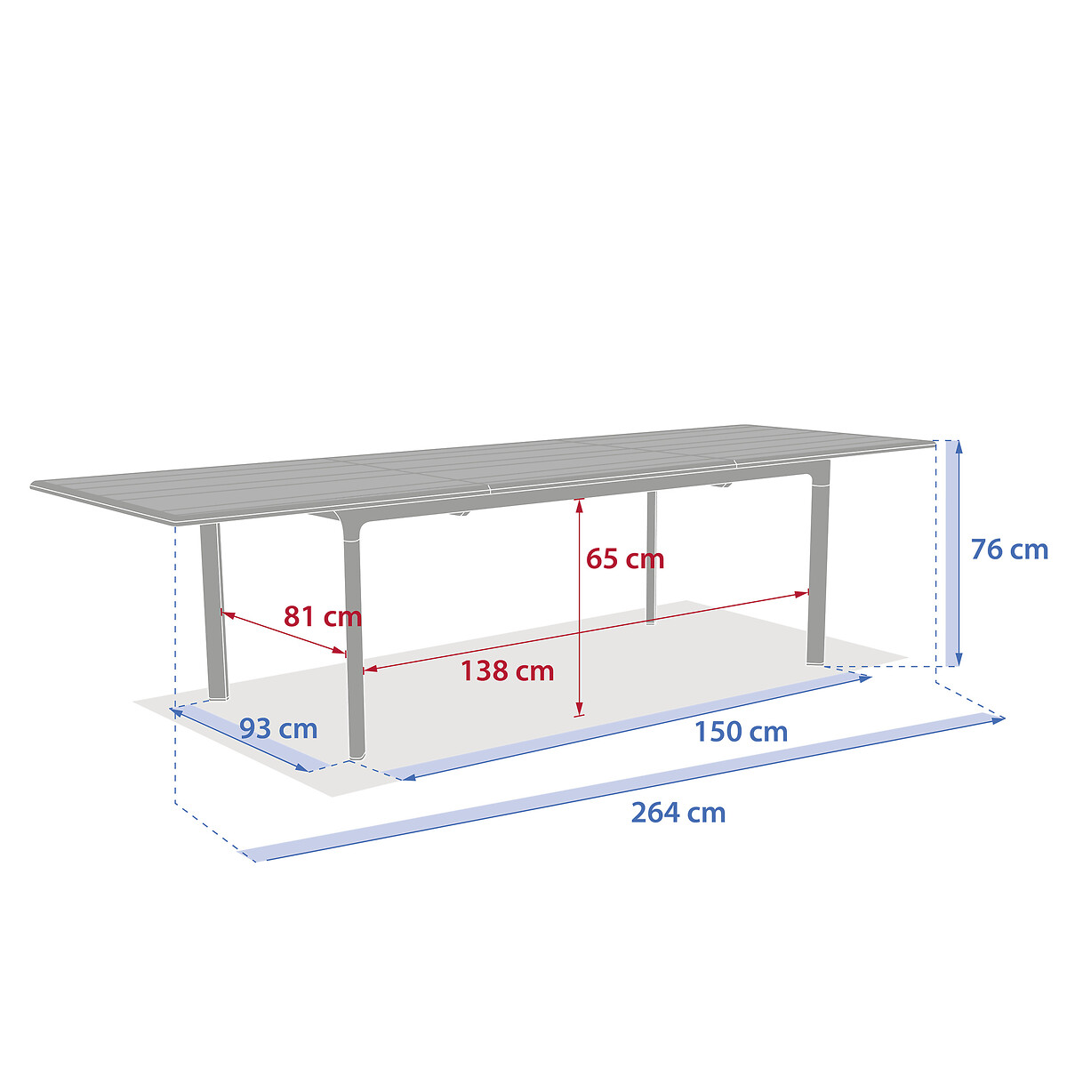Mesa extens&iacute;vel DILORS lin e olive