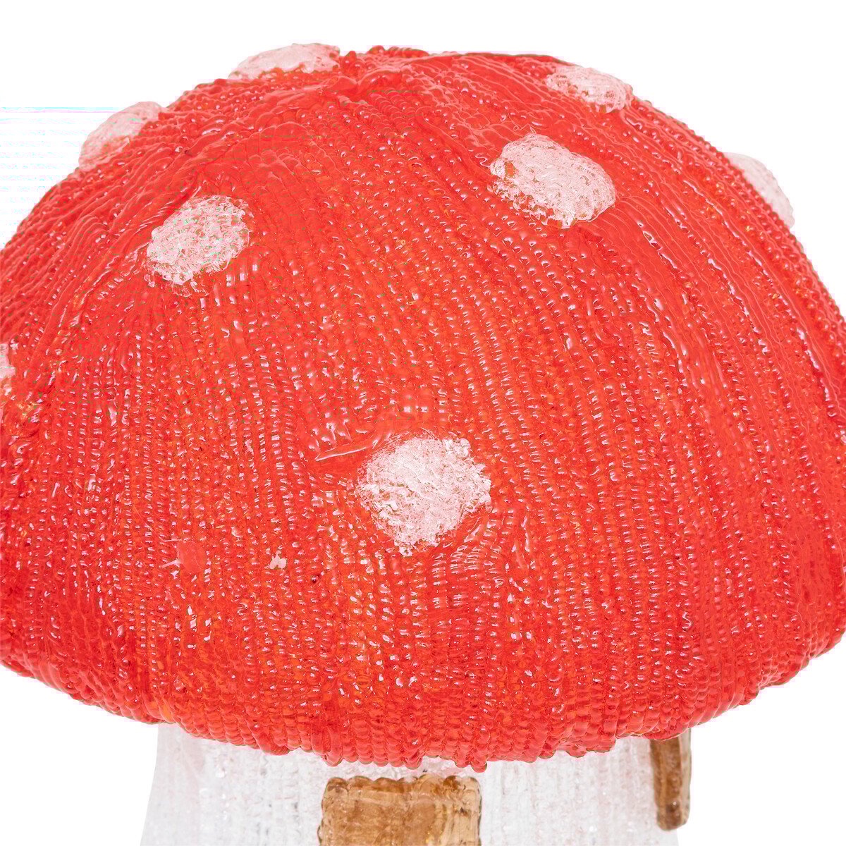 Casinha de cogumelo luminoso com LED solar 21cm