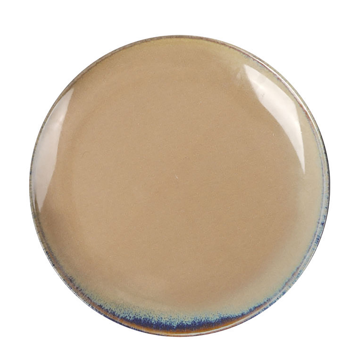 Prato de sobremesa MONACO bege em porcelana 20cm,  Prato de sobremesa MONACO bege em porcelana 20cm