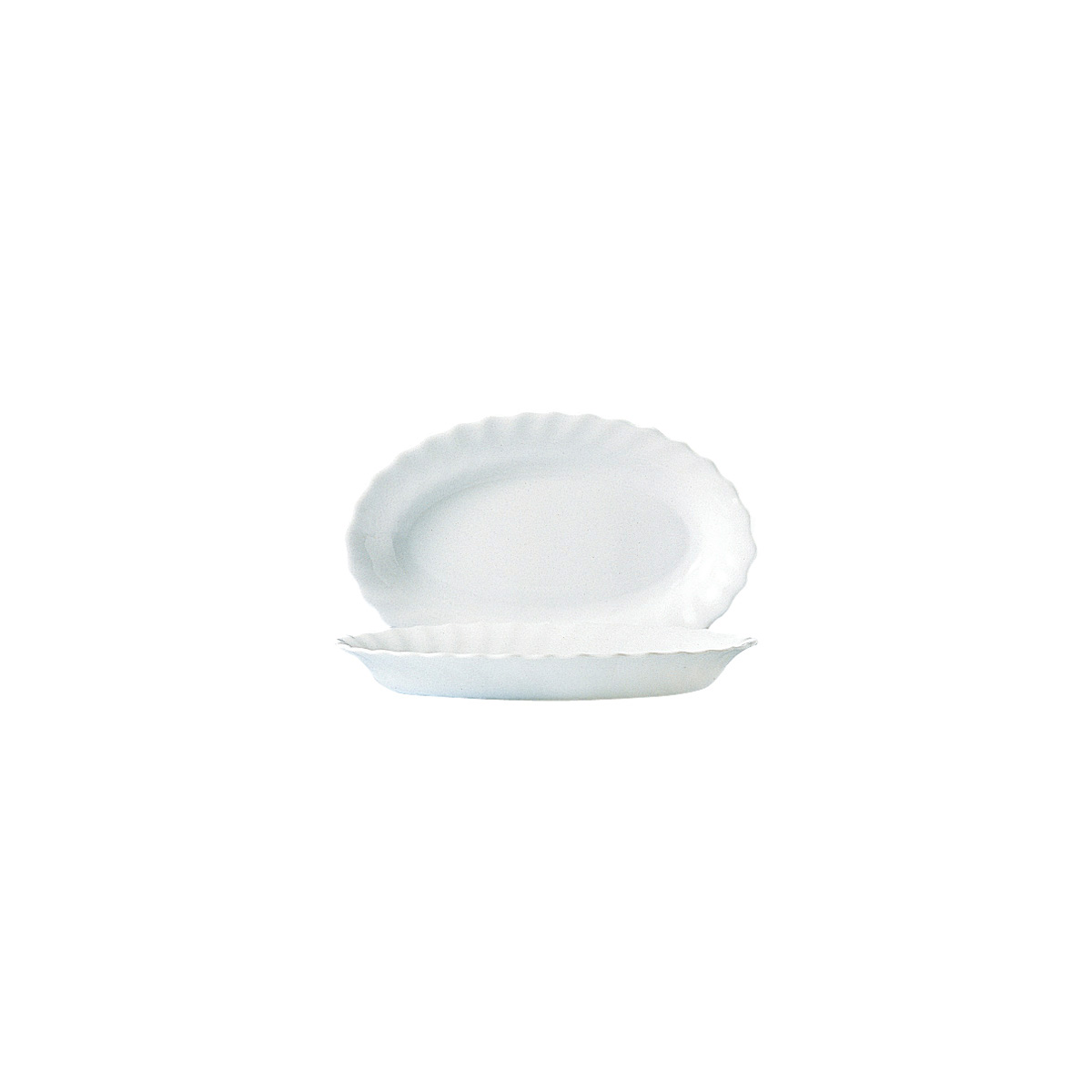Travessa oval trianon LUMINARC branca 22cm,  Travessa oval trianon LUMINARC branca 22cm