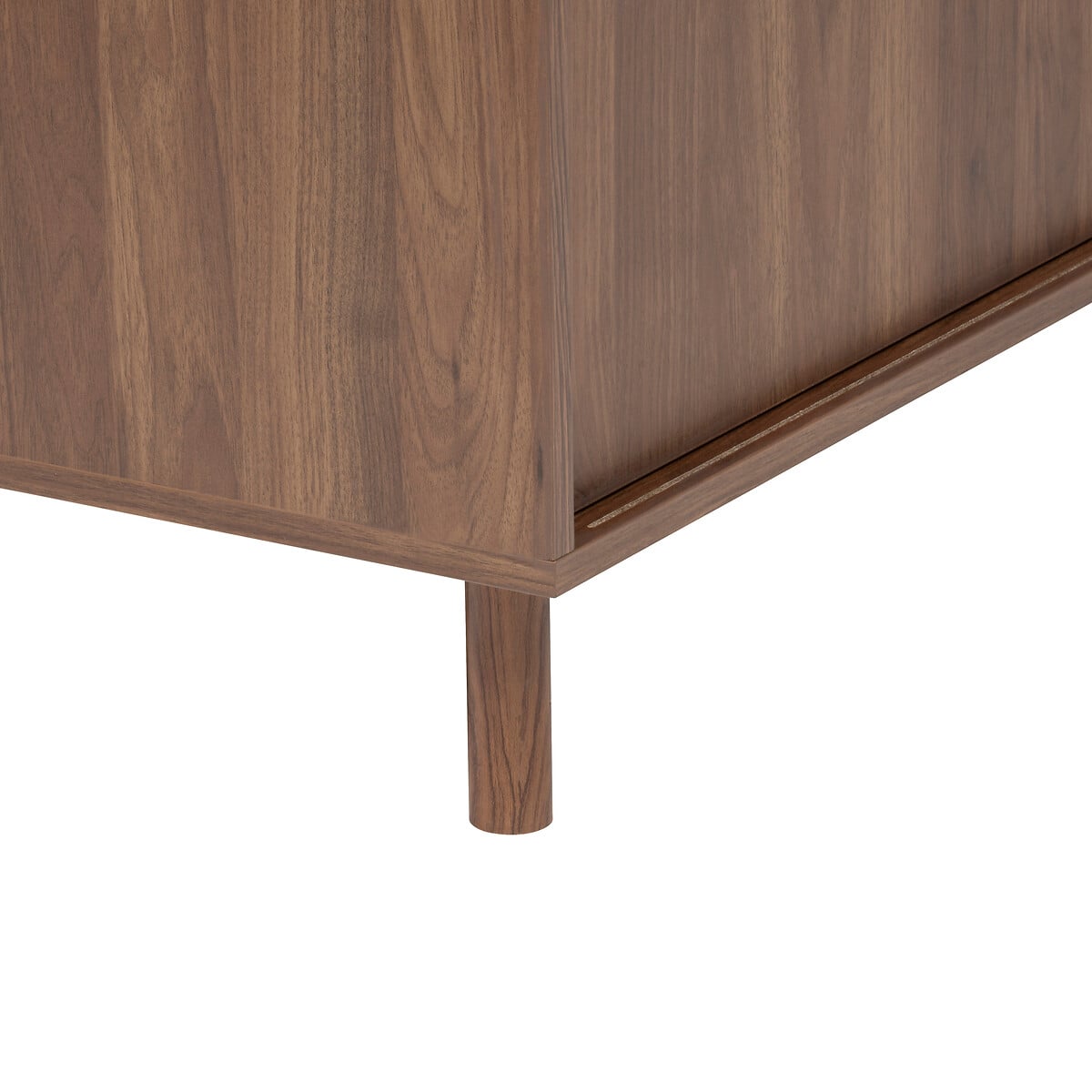 Aparador SLIDY castanho em mdf com 2 portas