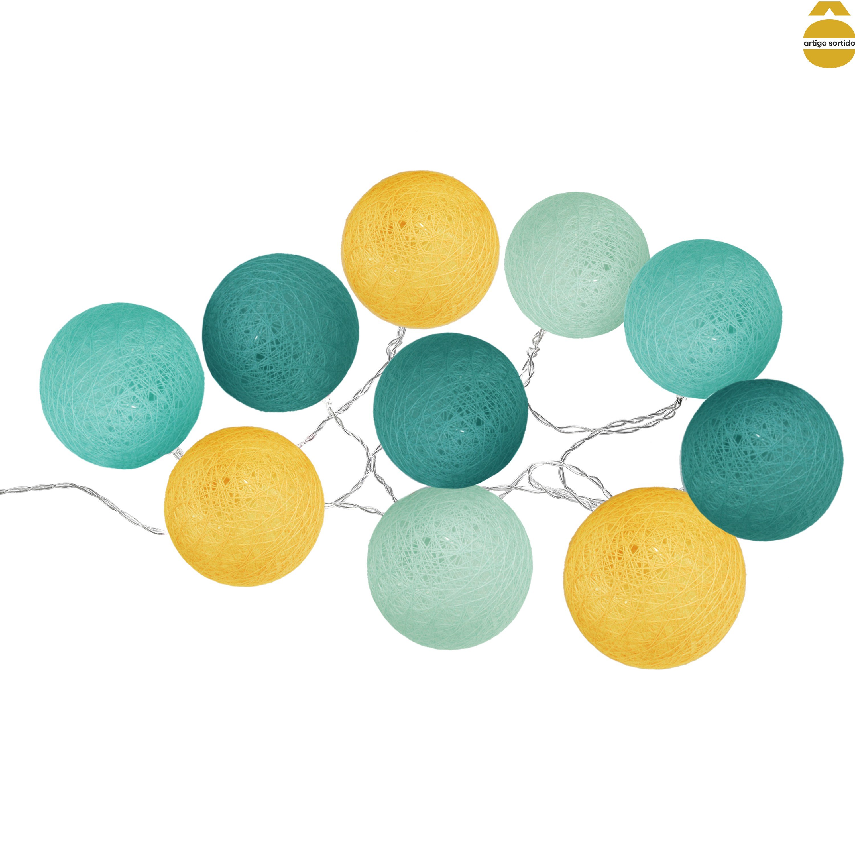 Conjunto de 10 Bolas LED Solar,  Conjunto de 10 Bolas LED Solar