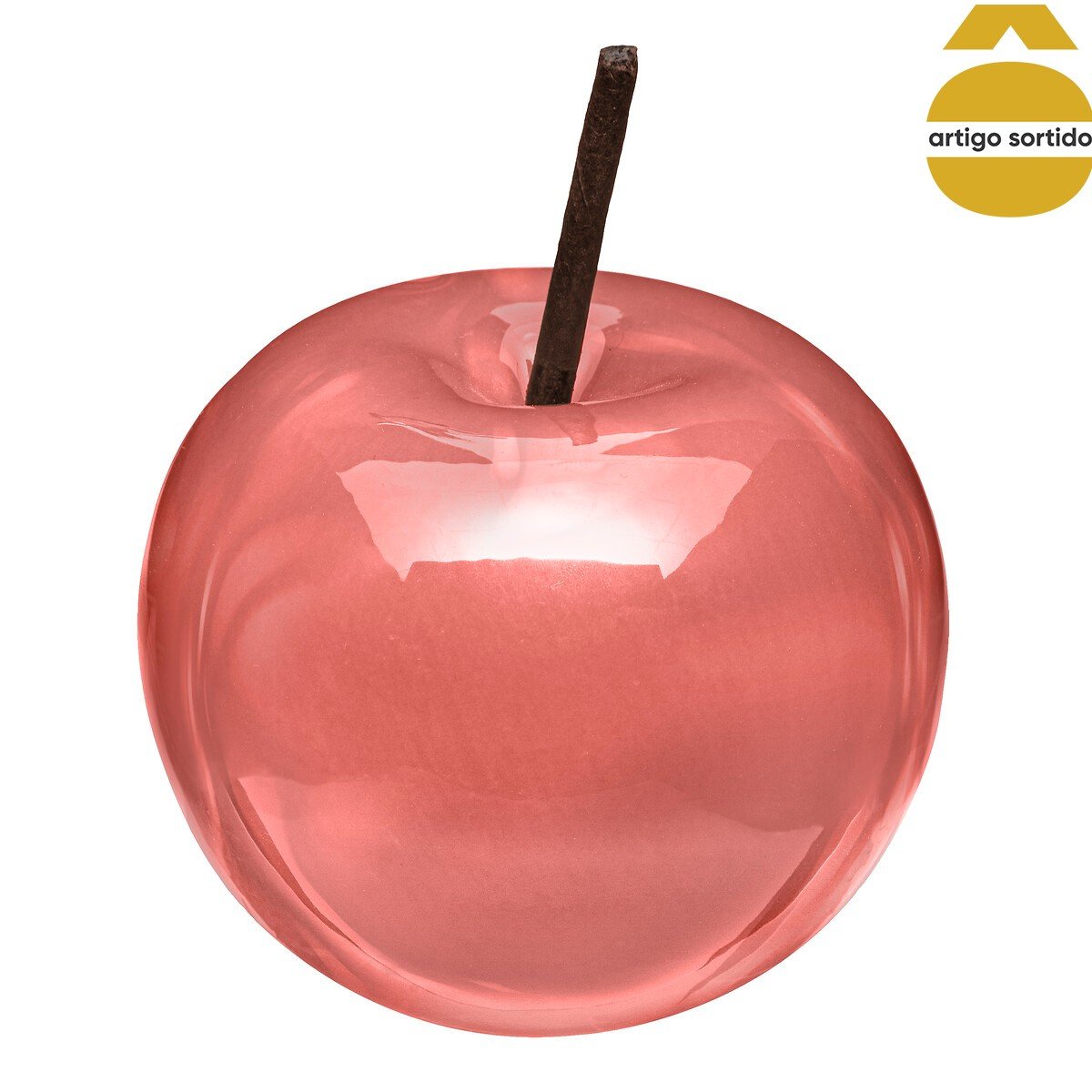 Ma&ccedil;a decorativa em cer&acirc;mica