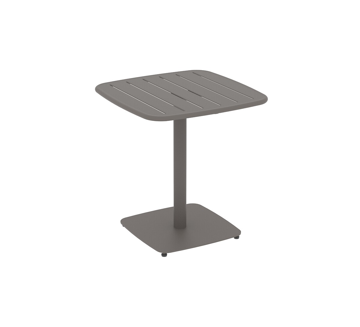Mesa quadrada ALEGORIA caf&eacute; em a&ccedil;o
