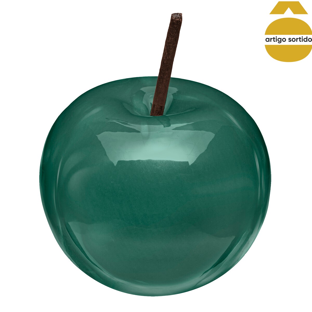 Ma&ccedil;a decorativa em cer&acirc;mica