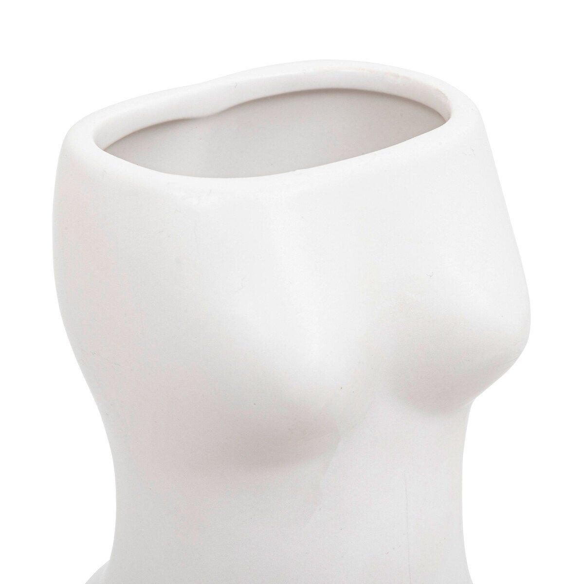 Jarra ETEL branca corpo de mulher 17cm