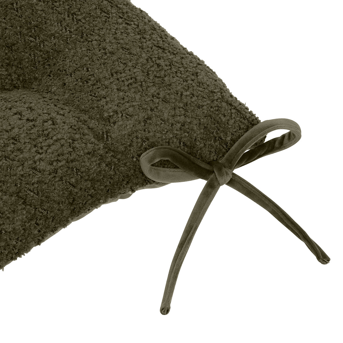 Coxim para cadeira AUTOMNE bouclette verde 38x38cm