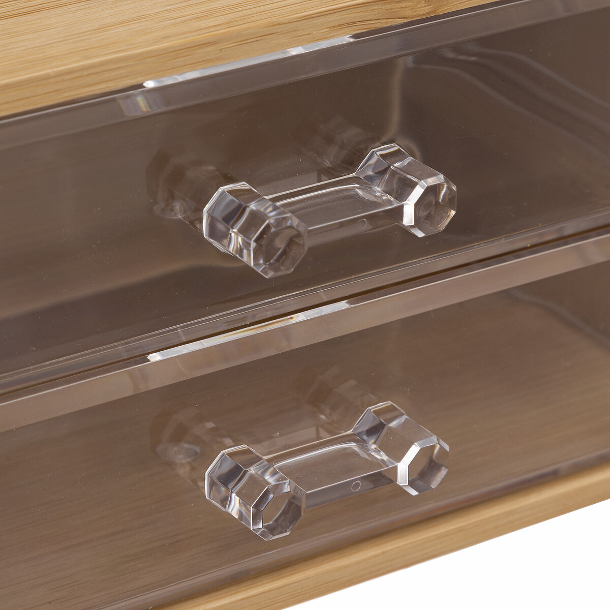 Organizador wc com 2 gavetas em bambu