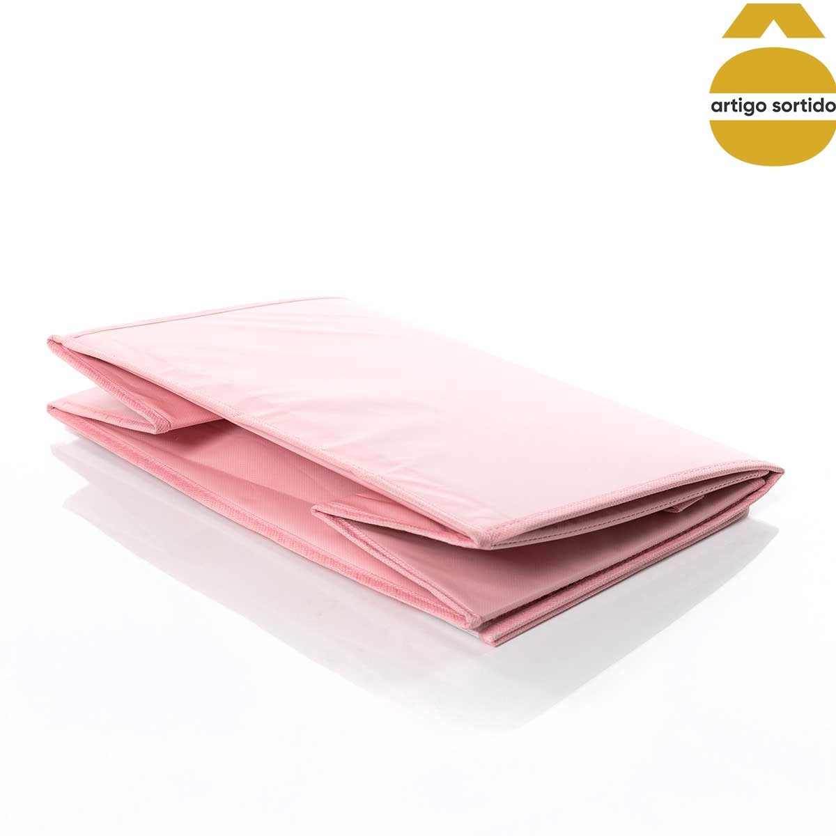 Caixa de arruma&ccedil;&atilde;o com tapete de atividade 38x2,5x25cm