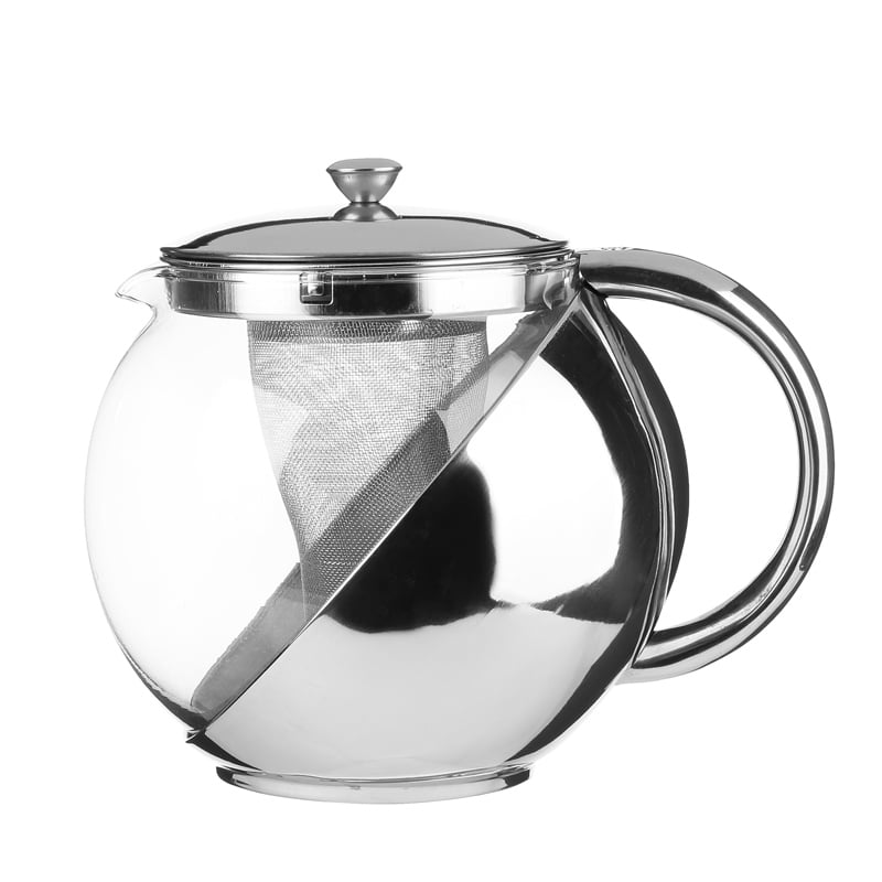 Chaleira em inox com filtro 1,10l,  Chaleira em inox com filtro 1,10l
