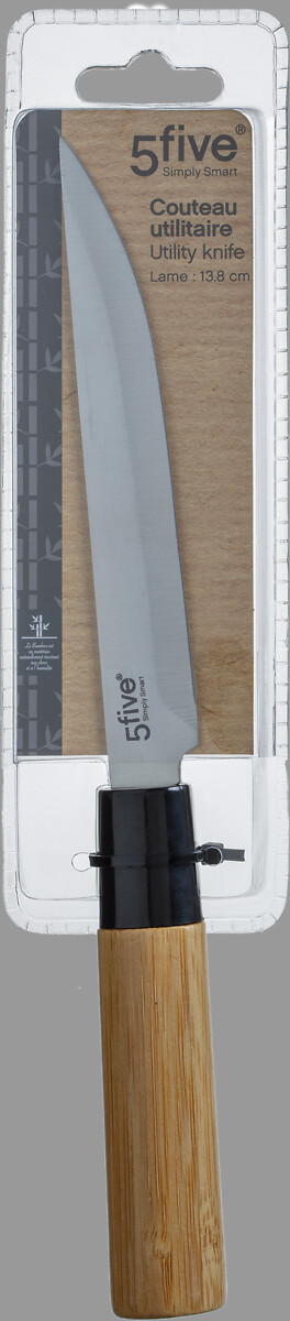 Faca de chefe com cabo bambu