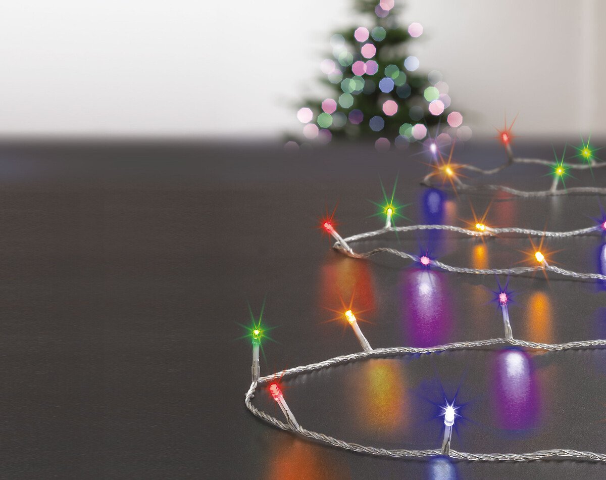 Série luminosa de natal multicolor 500 leds 50m