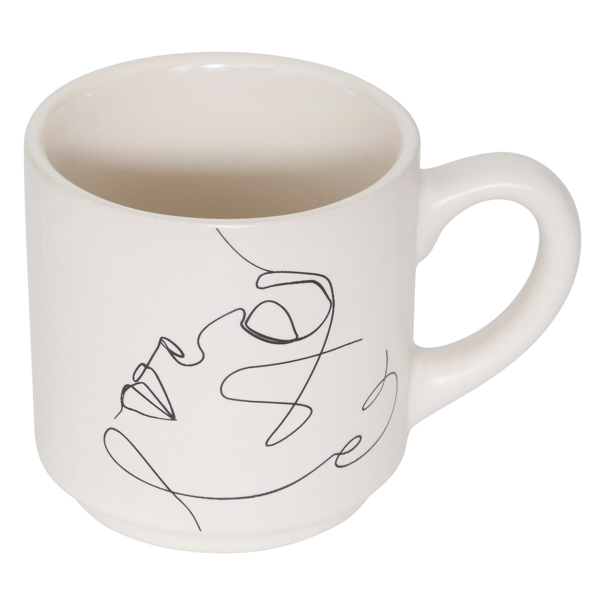 Conjunto de 4 canecas com suporte VISAGE 12cl