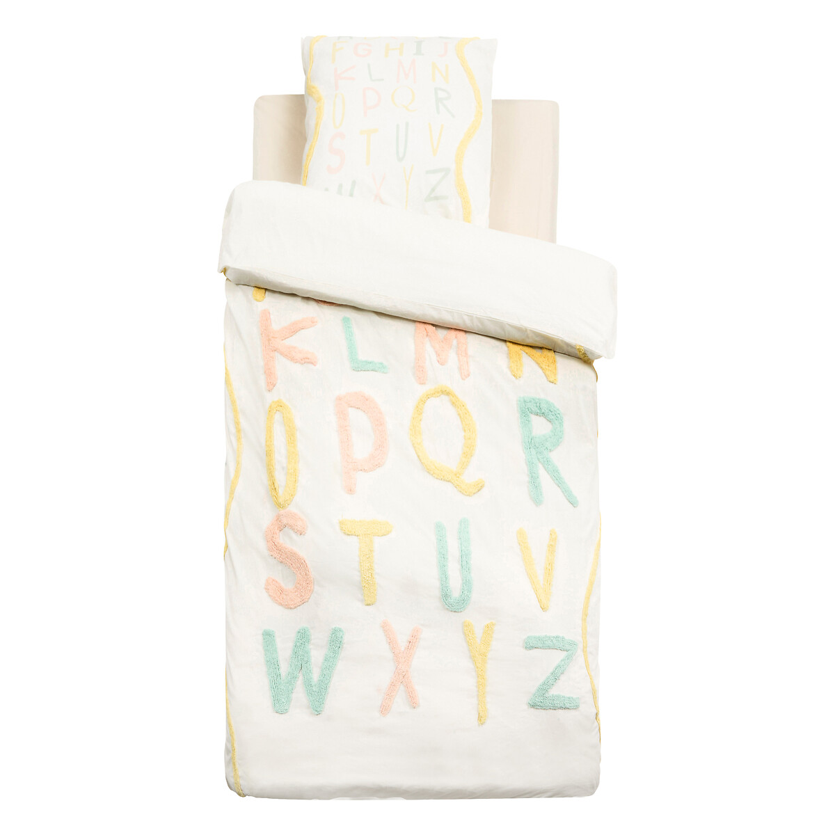 Capa de edred&atilde;o e almofada TUFY em algod&atilde;o 200x140cm