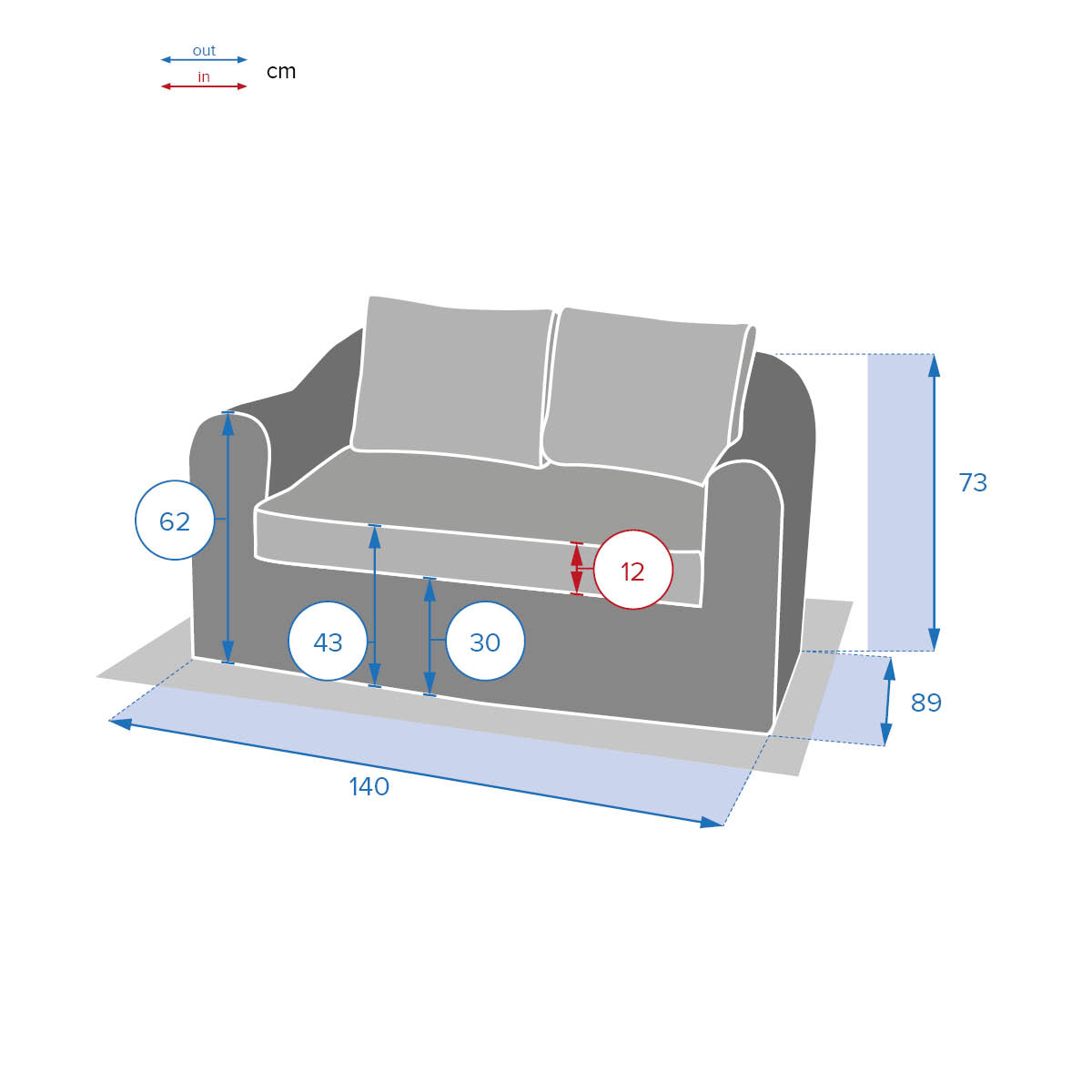 Sofá MOORÉA savana em rattan sintético 2 lugares,  Sofá MOORÉA savana em rattan sintético 2 lugares