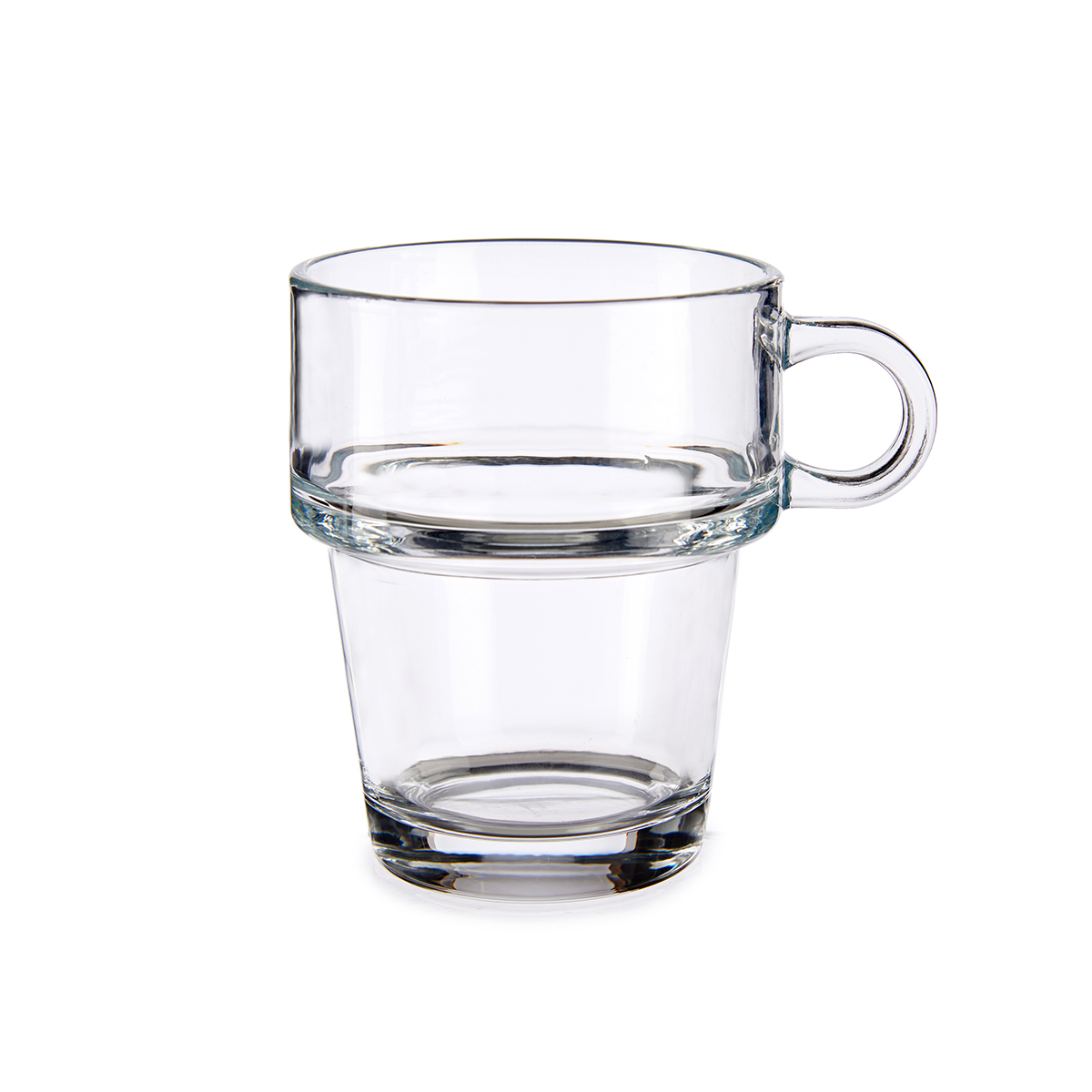 Caneca em vidro empilh&aacute;vel 26cl