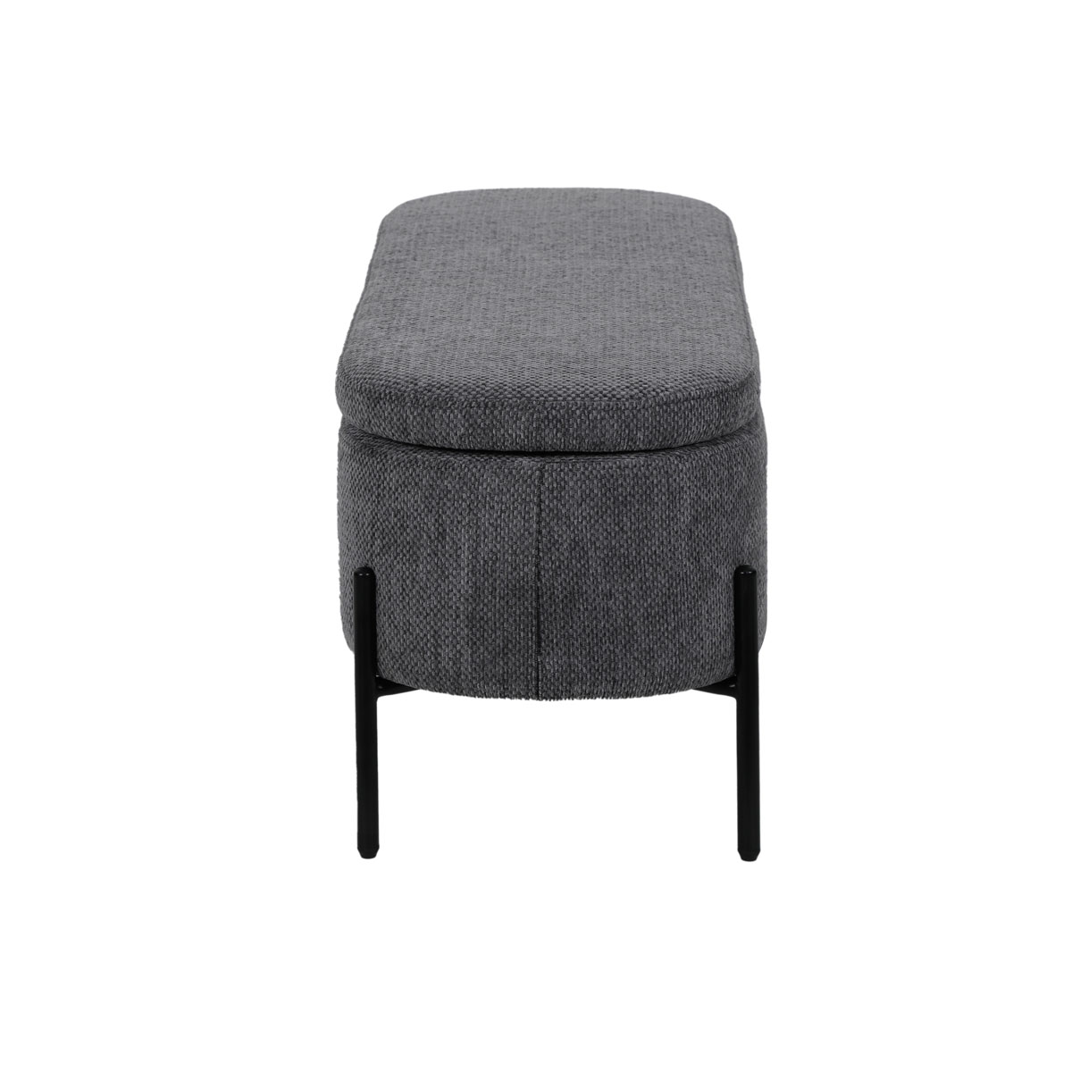 Banqueta dupla PIENZA cinza com arruma&ccedil;&atilde;o