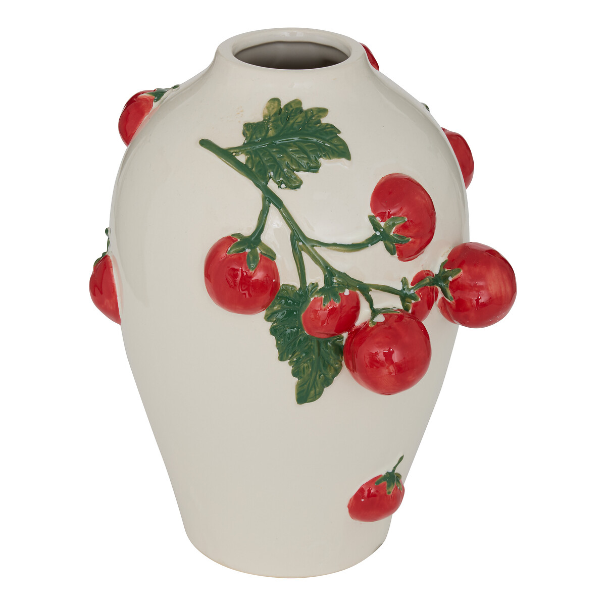 Jarra com tomates 3d DELLA PASTA em cer&acirc;mica 25,5cm