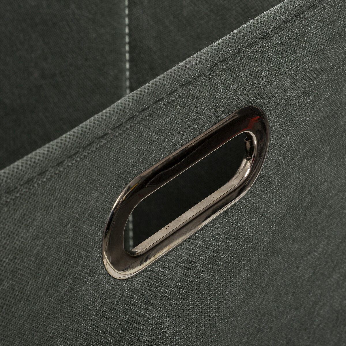 Caixa de arrumação verde caqui