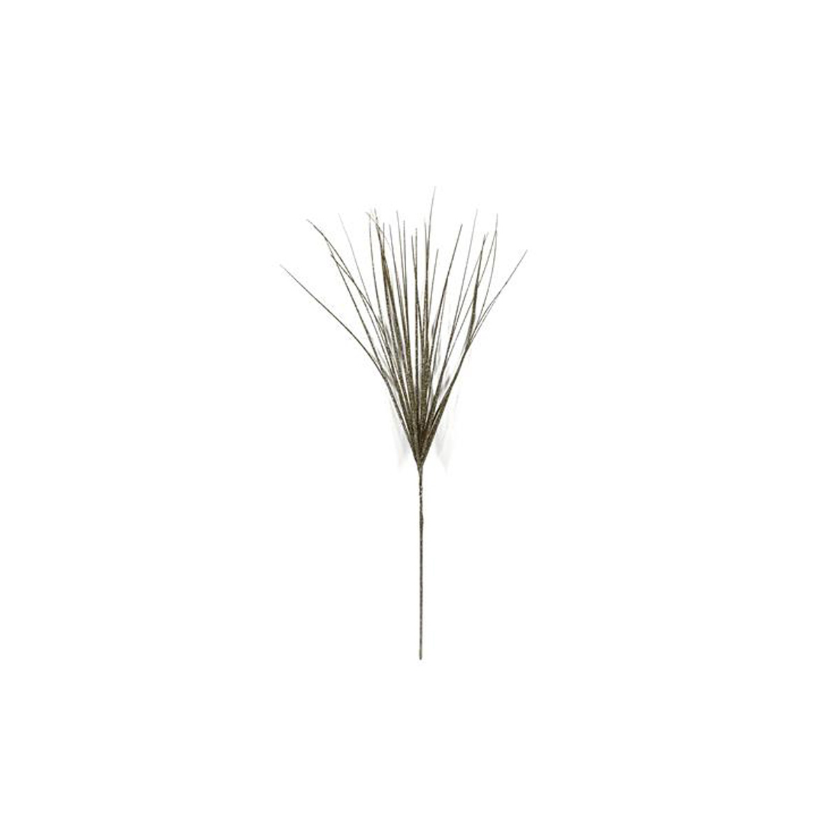 Haste folhas secas verde com brilho 83cm
