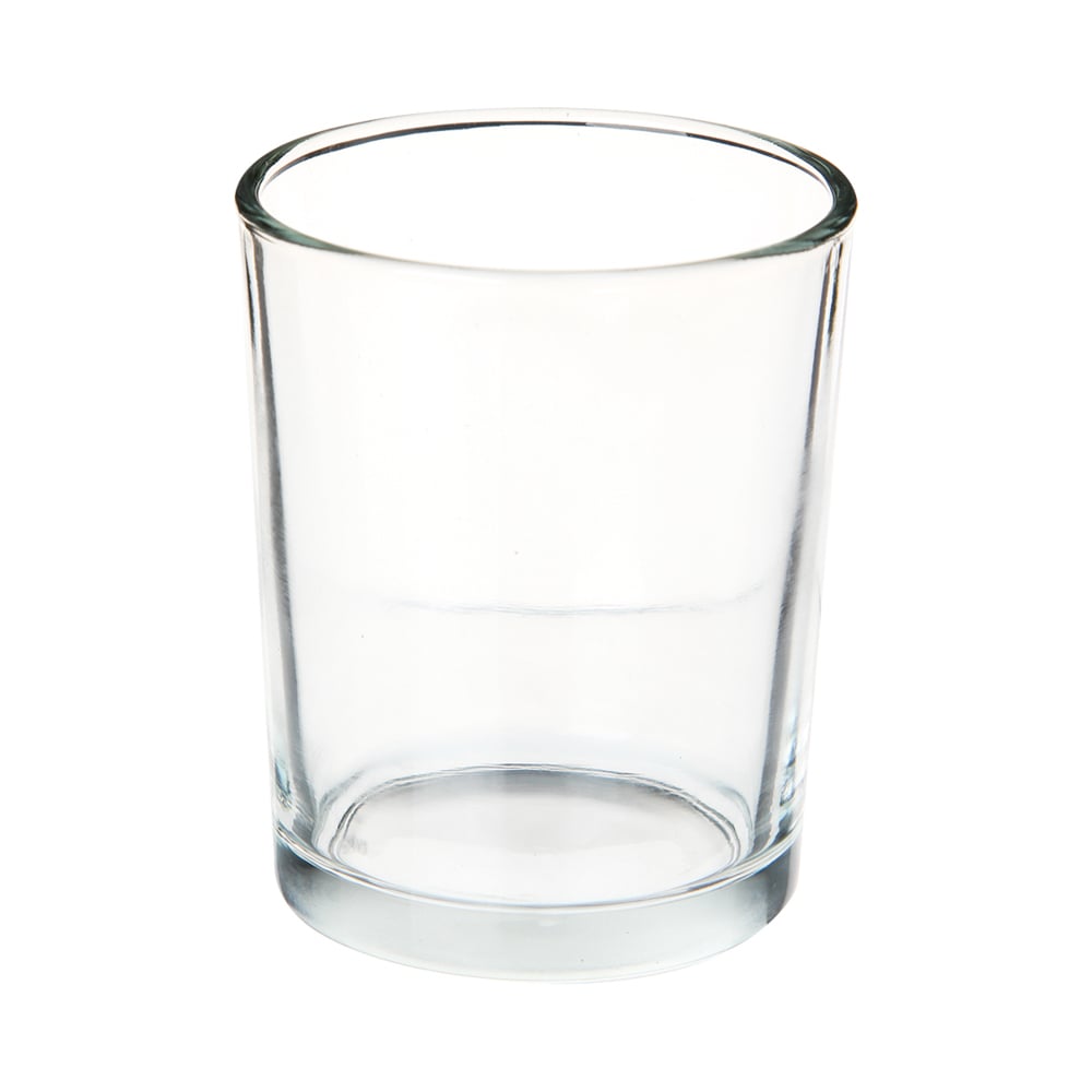 Castiçal de vidro transparente 7cm