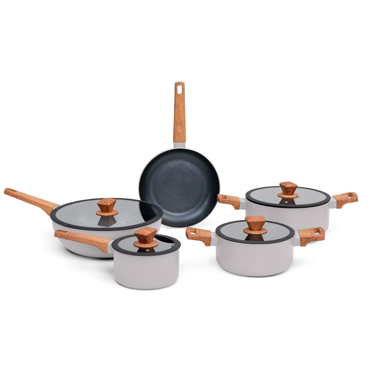 Trem de cozinha WILD cinza 5 pe&ccedil;as