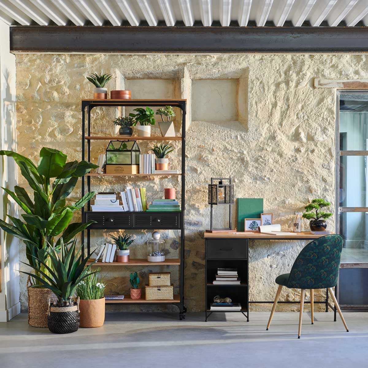 Planta bananeira artificial 170cm