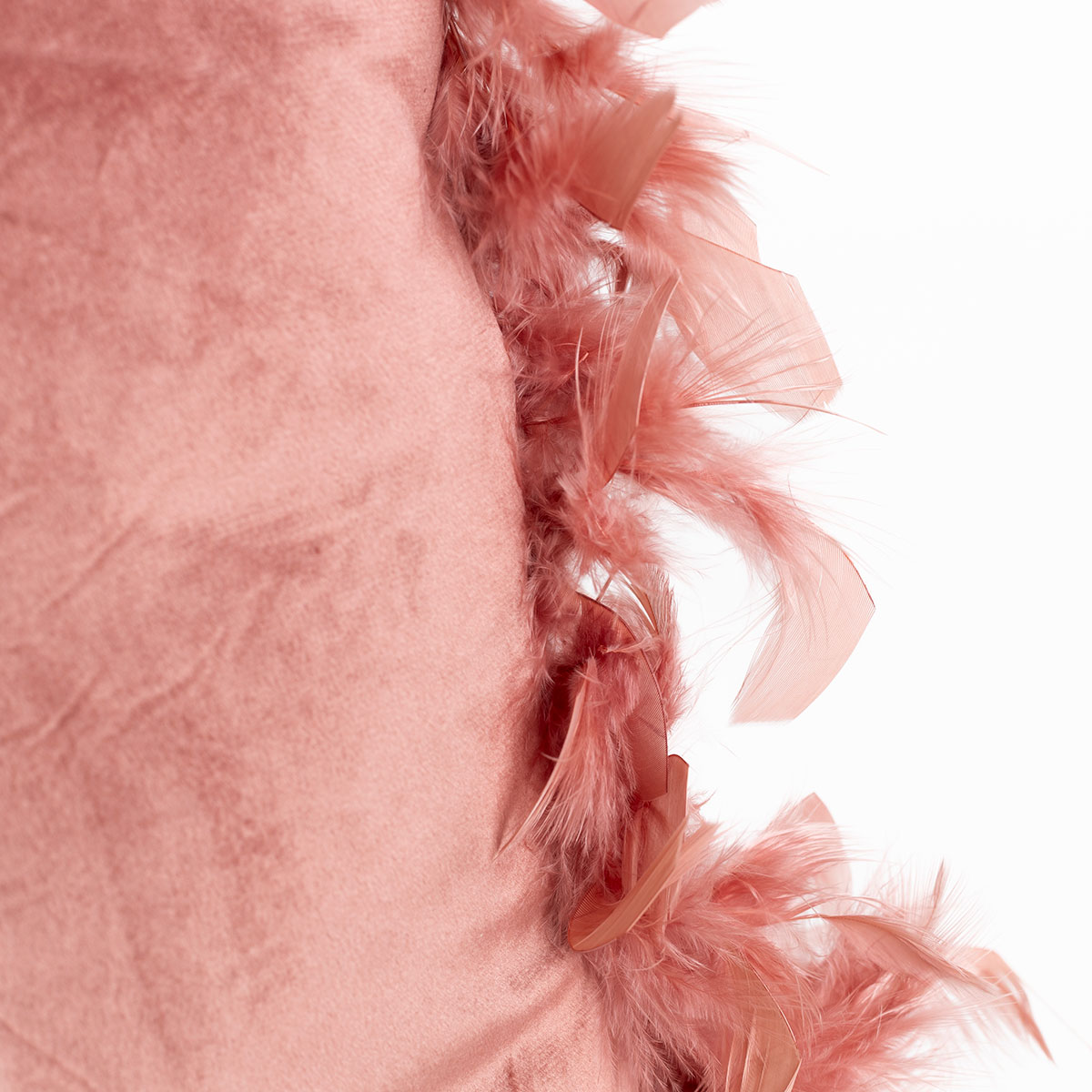 Almofada rosa em veludo 40x40cm