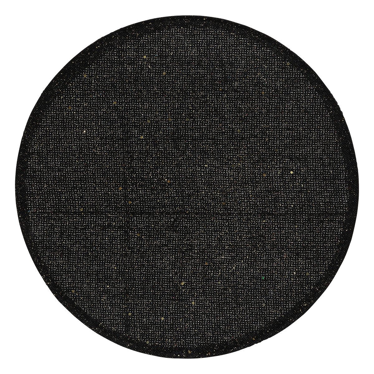 Individual de mesa redondo preto 38cm