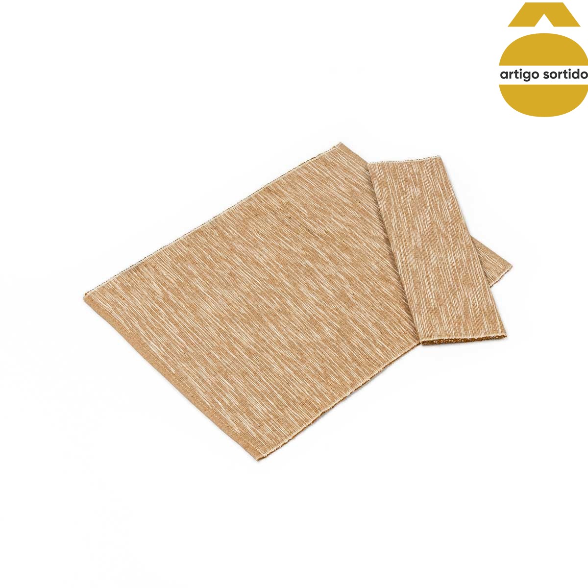 Conjunto de 2 individuais de mesa DOLCE RIVIERA em algod&atilde;o